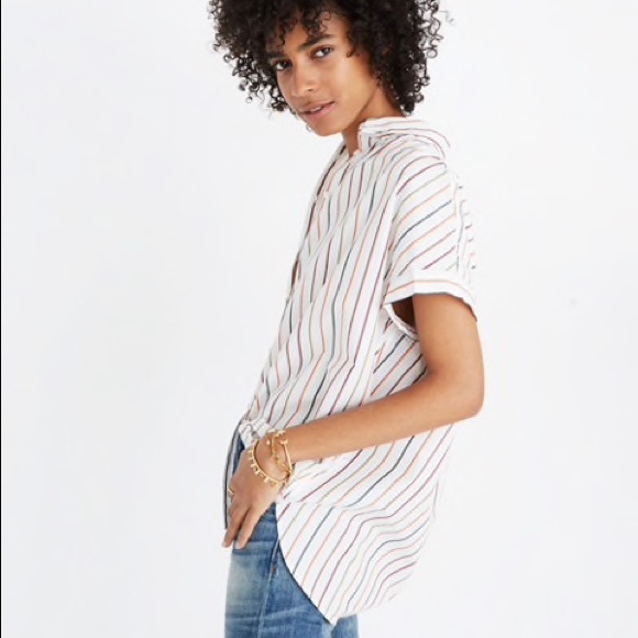 Madewell Central Shirt Sadie Stripe - Picture 4 of 4